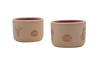 Set of 2 Cactus Engraved Sippers - Clay/Pink