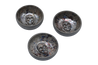 Set of 3 Skull Jicaras | Speckled Grey